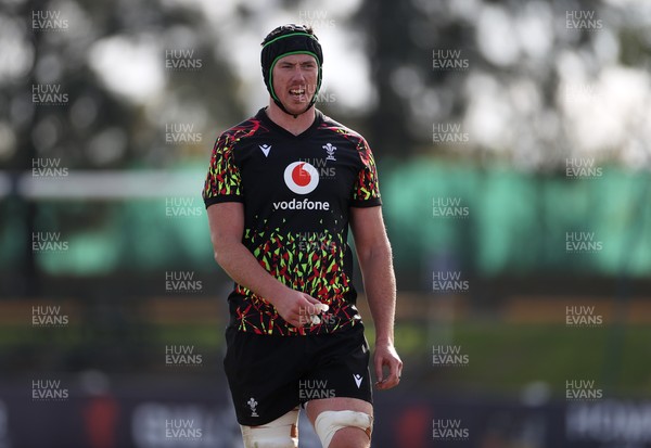 080726 - Wales Rugby train in Argentina for their second game of the Nations Championship - Adam Beard during training