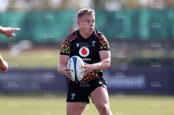 080726 - Wales Rugby train in Argentina for their second game of the Nations Championship - Sam Costelow during training