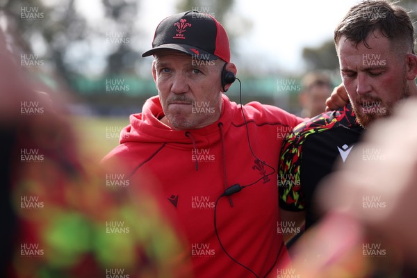080726 - Wales Rugby train in Argentina for their second game of the Nations Championship - Paul James, Scrum Coach during training