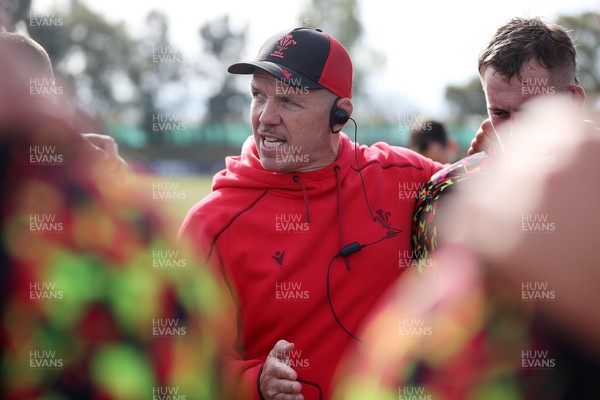 080726 - Wales Rugby train in Argentina for their second game of the Nations Championship - Paul James, Scrum Coach during training