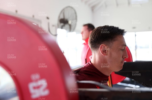080726 - Wales Rugby train in Argentina for their second game of the Nations Championship - Josh Adams during training