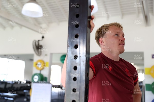 080726 - Wales Rugby train in Argentina for their second game of the Nations Championship - Blair Murray during training