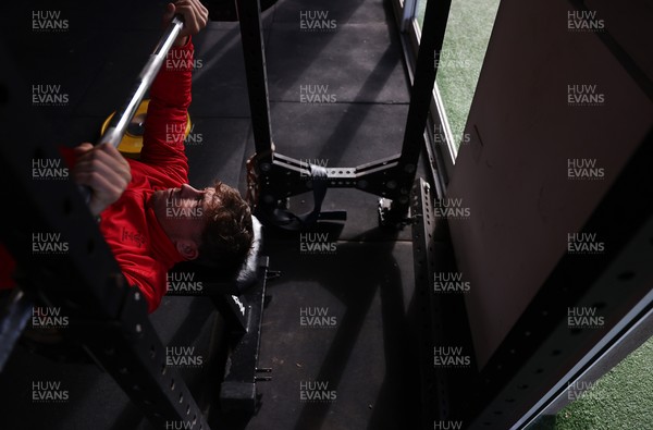 080726 - Wales Rugby train in Argentina for their second game of the Nations Championship - Dan Edwards during training