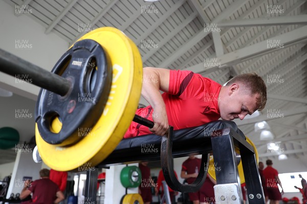 080726 - Wales Rugby train in Argentina for their second game of the Nations Championship - Sam Costelow during training