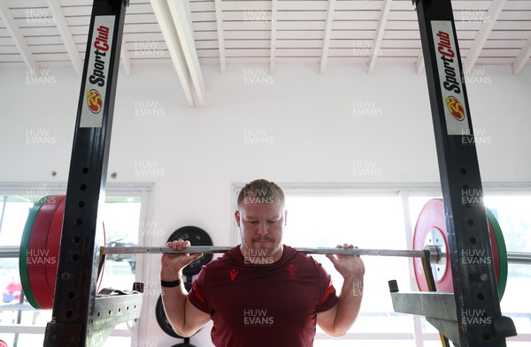 080726 - Wales Rugby train in Argentina for their second game of the Nations Championship - Dewi Lake during training