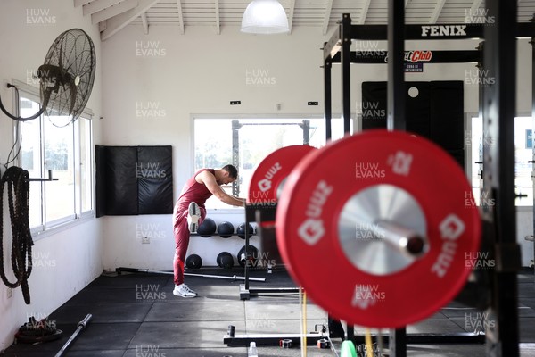 080726 - Wales Rugby train in Argentina for their second game of the Nations Championship - Tomos Williams during training