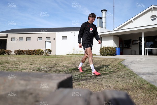 080726 - Wales Rugby train in Argentina for their second game of the Nations Championship - Ellis Mee during training