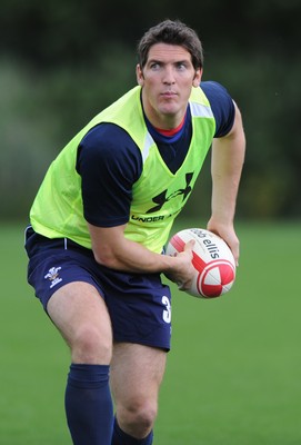 08.08.11 - Wales Rugby Training - James Hook during training. 