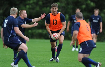 08.08.11 - Wales Rugby Training - Luke Charteris during training. 