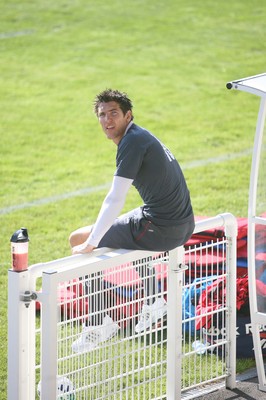 08.09.07 Wales World Cup training... James Hook has a quiet moment at training. 