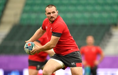 081019 - Wales Rugby Training - Ken Owens during training