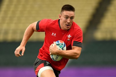 081019 - Wales Rugby Training - Josh Adams during training