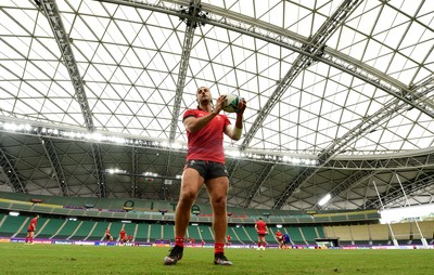 081019 - Wales Rugby Training - Josh Navidi during training