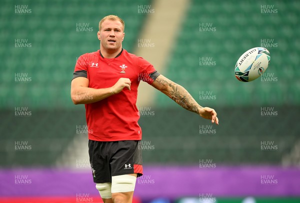 081019 - Wales Rugby Training - Ross Moriarty during training