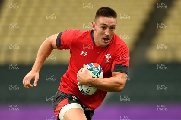 081019 - Wales Rugby Training - Josh Adams during training