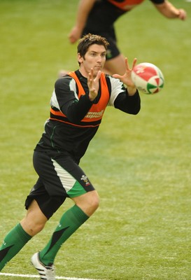 09.02.10 - Wales Rugby Training - James Hook during training. 