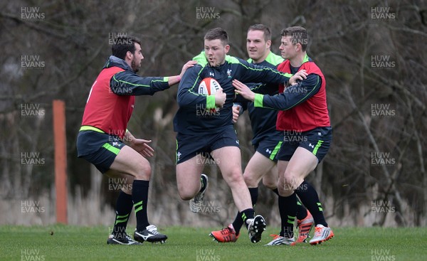 090315 - Wales Rugby Training -Rob Evans during training