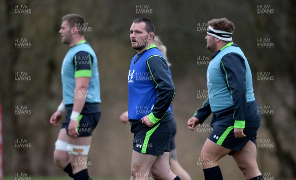 090315 - Wales Rugby Training -Ken Owens during training