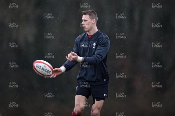 090318 - Wales Rugby Training - Liam Williams during training