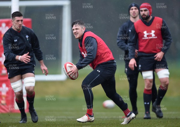 090318 - Wales Rugby Training - Steff Evans during training