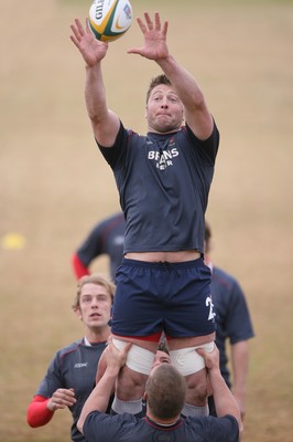 09.06.08 Wales rugby in South Africa... Ian Gough during training in Pretoria.  