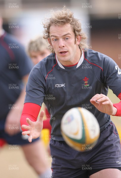 09.06.08 Wales rugby in South Africa... Alun Wyn Jones during training in Pretoria.  