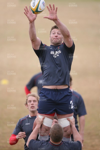 09.06.08 Wales rugby in South Africa... Ian Gough during training in Pretoria.  