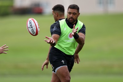 090625 - Wales Rugby Training - Taulupe Faletau during training