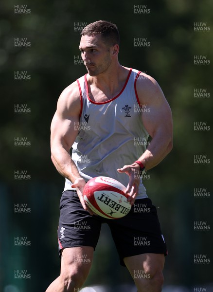 090723 - Wales Rugby World Cup Training camp in Fiesch, Switzerland - George North during training