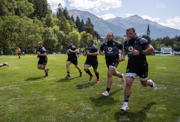 090723 - Wales Rugby World Cup Training camp in Fiesch, Switzerland - 