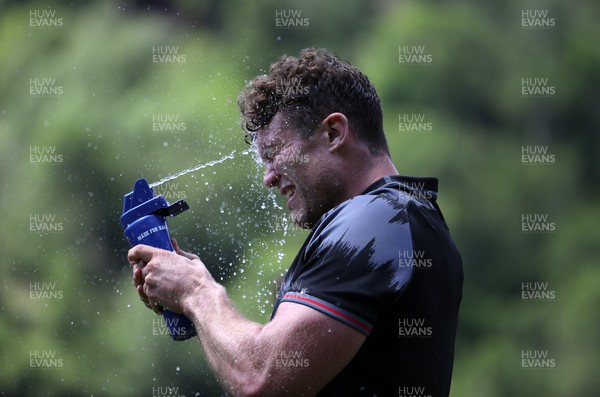 090723 - Wales Rugby World Cup Training camp in Fiesch, Switzerland - Will Rowlands during training