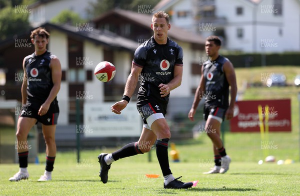 090723 - Wales Rugby World Cup Training camp in Fiesch, Switzerland - Liam Williams during training