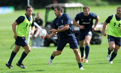 09.08.11 - Wales Rugby Training - Gavin Henson during training. 