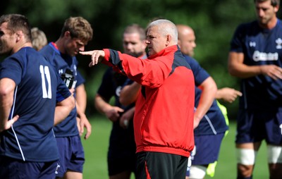 09.08.11 - Wales Rugby Training - Head coach Warren Gatland during training. 