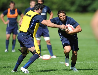 09.08.11 - Wales Rugby Training - Gavin Henson during training. 