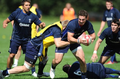 09.08.11 - Wales Rugby Training - George North during training. 