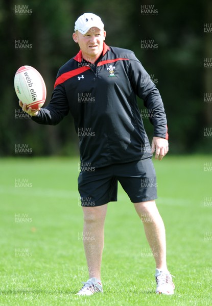 09.08.11 - Wales Rugby Training - Wales kicking coach Neil Jenkins during training. 