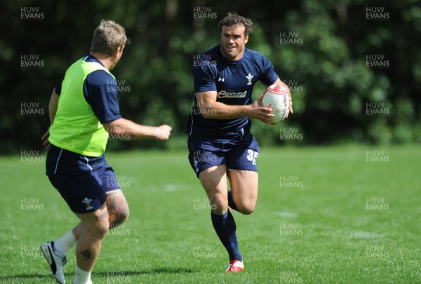 09.08.11 - Wales Rugby Training - Jamie Roberts during training. 