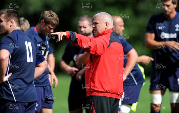 09.08.11 - Wales Rugby Training - Head coach Warren Gatland during training. 