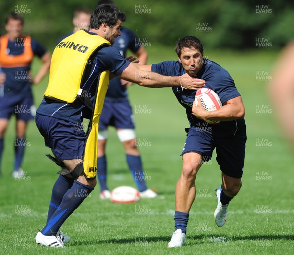 09.08.11 - Wales Rugby Training - Gavin Henson during training. 