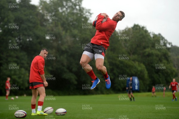 090819 - Wales Rugby Training - George North during training
