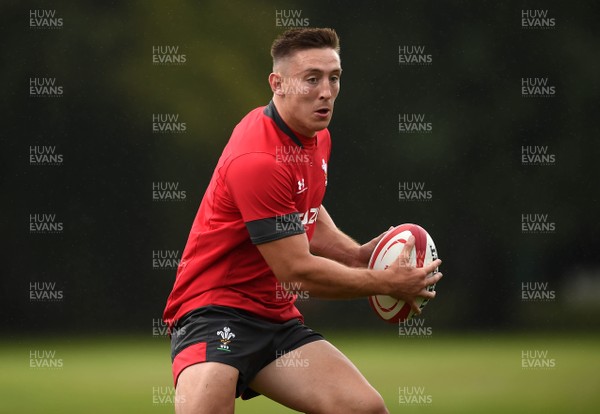 090819 - Wales Rugby Training - Josh Adams during training