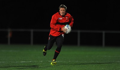 09.09.11 - Wales Rugby Training - Rhys Priestland during training. 