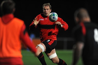 09.09.11 - Wales Rugby Training - Alun Wyn Jones during training. 