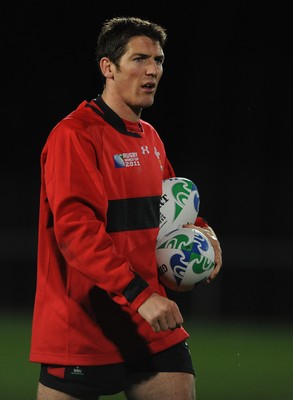09.09.11 - Wales Rugby Training - James Hook during training. 
