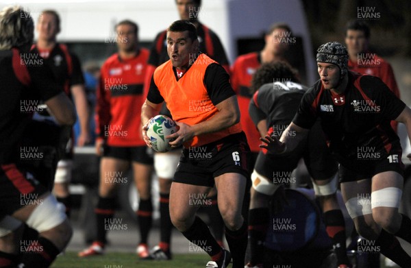 09.09.11 - Wales Rugby Training - Huw Bennett during training. 