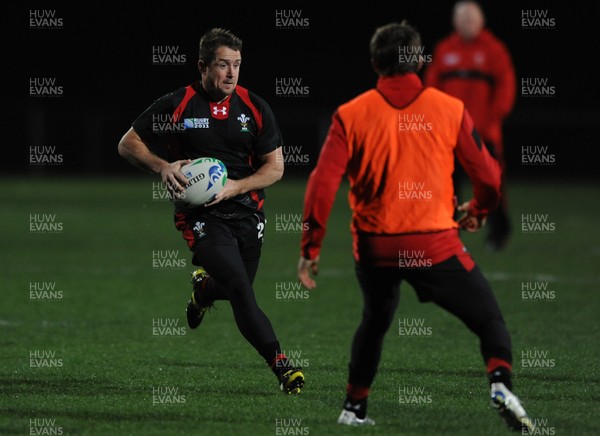 09.09.11 - Wales Rugby Training - Shane Williams during training. 