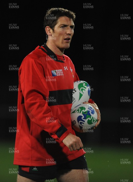 09.09.11 - Wales Rugby Training - James Hook during training. 