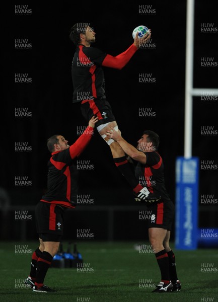 09.09.11 - Wales Rugby Training - Luke Charteris during training. 