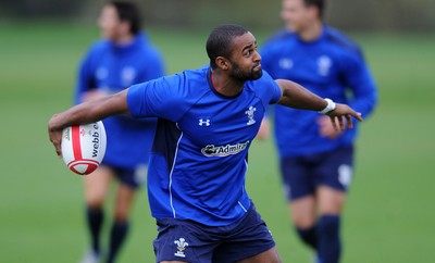 09.11.10 - Wales Rugby Training - Aled Brew during training. 